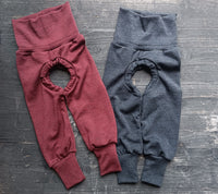 Wool knit trousers in various colors 