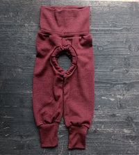 Wool knit trousers in various colors 