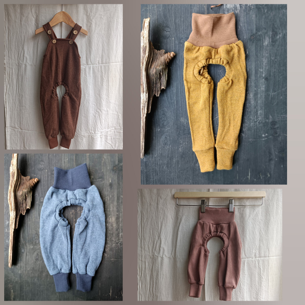 Individual pieces of holding trousers 