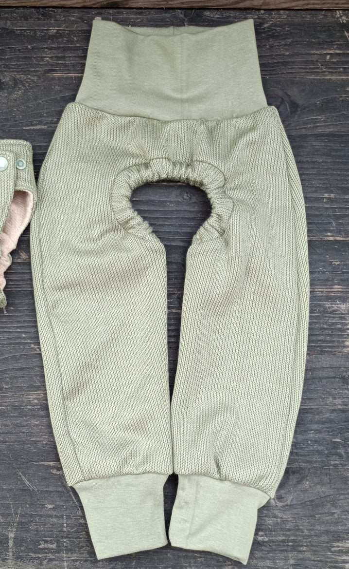 Keeping pants knitted organic cotton various colors 