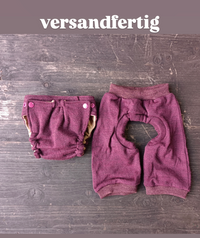 verschiedene Sets Sommermerino Shorts & Abhaltewindeln Gr. 3